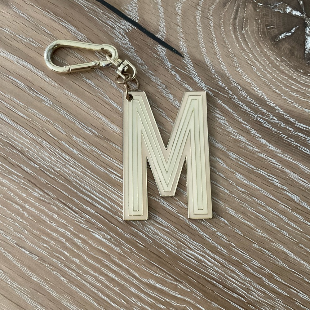 Anthropologie Letter to Letter Initial “M” Keychain